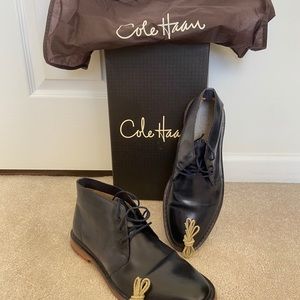 Cole Haan blue leatherChukka boots size 8